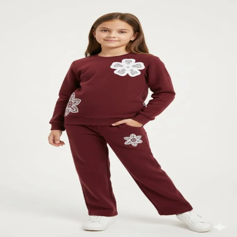 Girls Catfish SET WARM FLEECE SET FOR WINTER WEAR