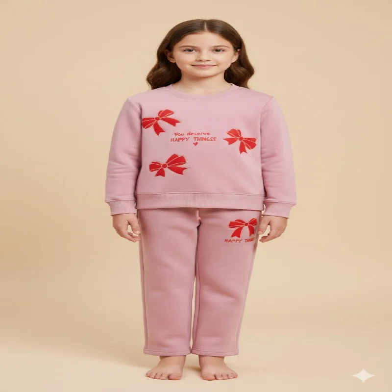 Girls catfish SET WARM FLEECE  FOR WINTER WEAR 