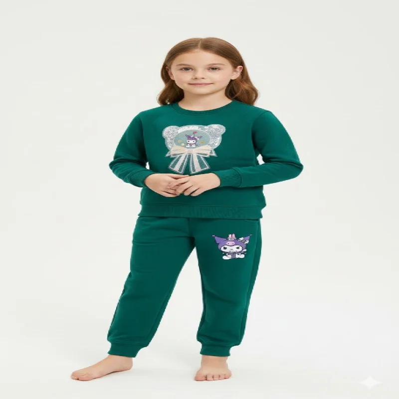 GIRLS Catfish SET  WARM FLEECE SET FOR WINTER WEAR