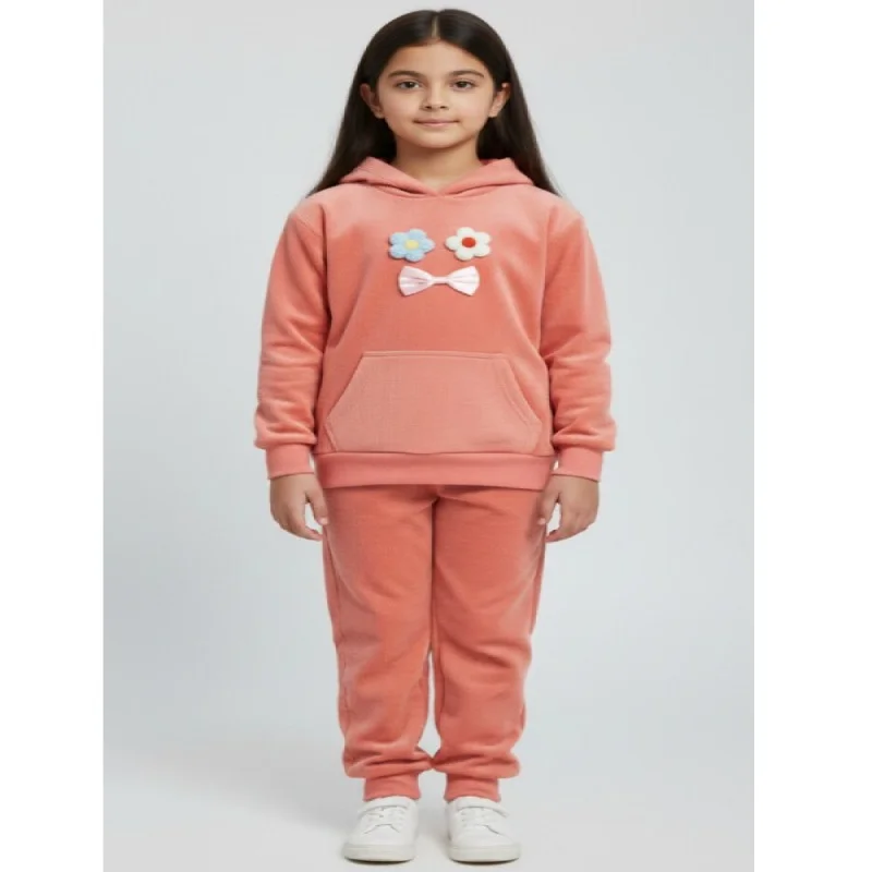 Girls coord set inside warm fleece for winter wear