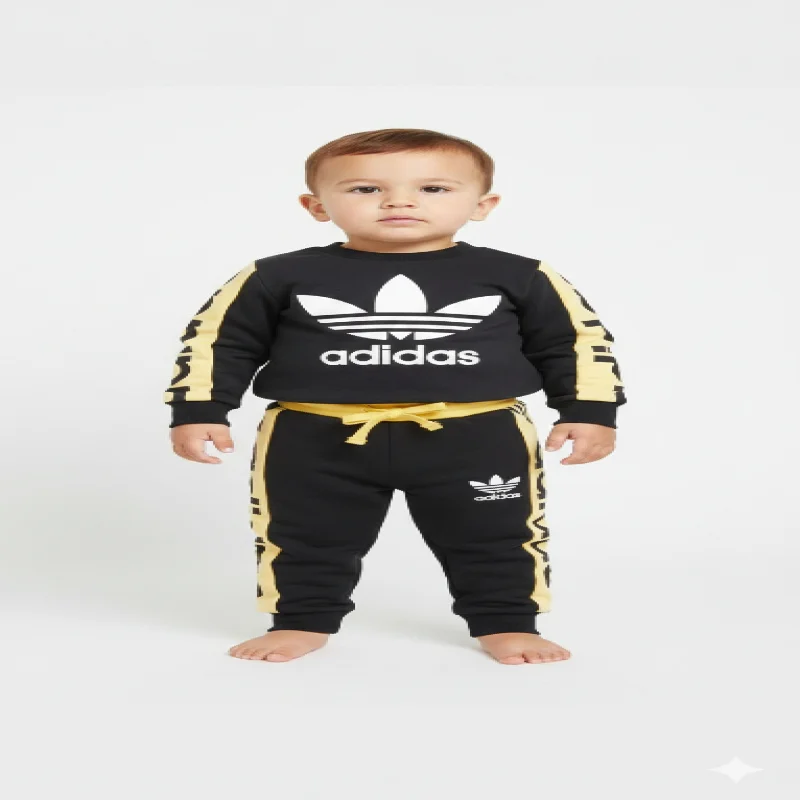 Adidas set kids boys warm fleece for winter wear 