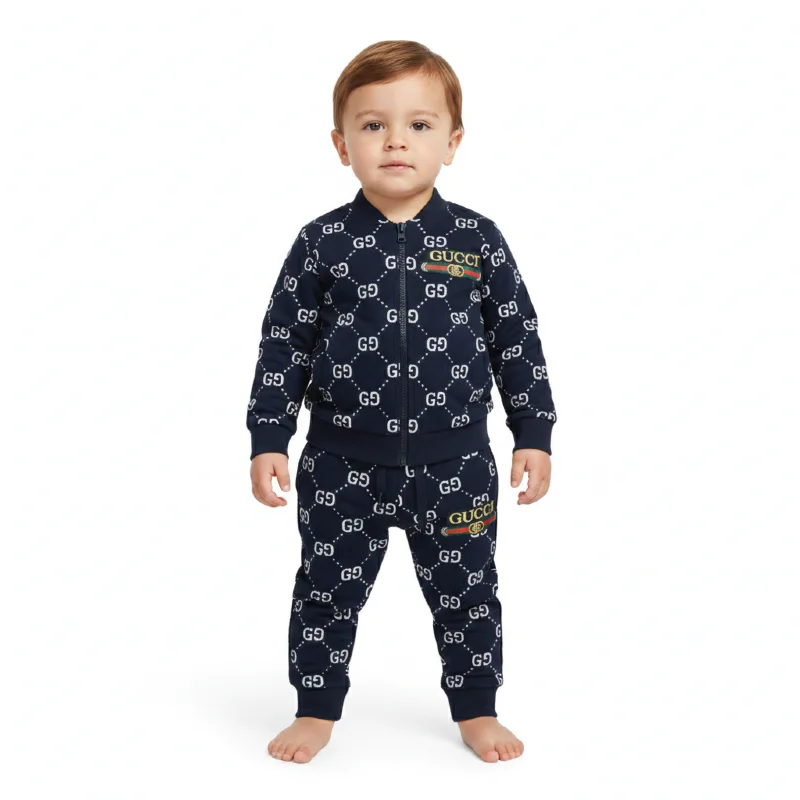 Gucci kids boys set warm fleece for winter wear