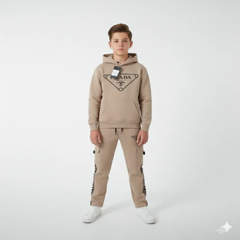 PRADA Boys set inside fleece for winter wear 