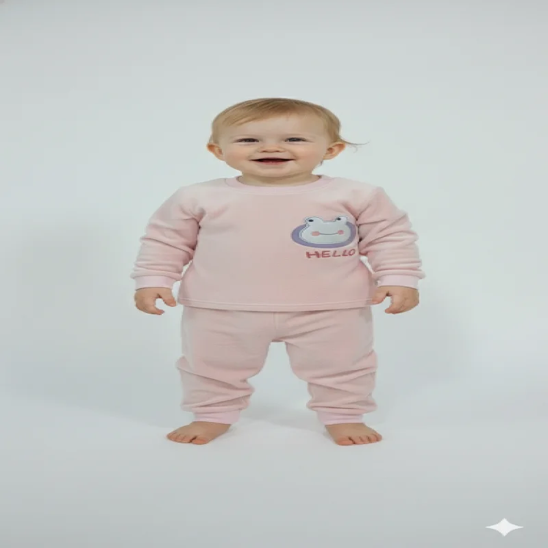 HELLO imported baby set Smooth Cozy Fleece for winter wear