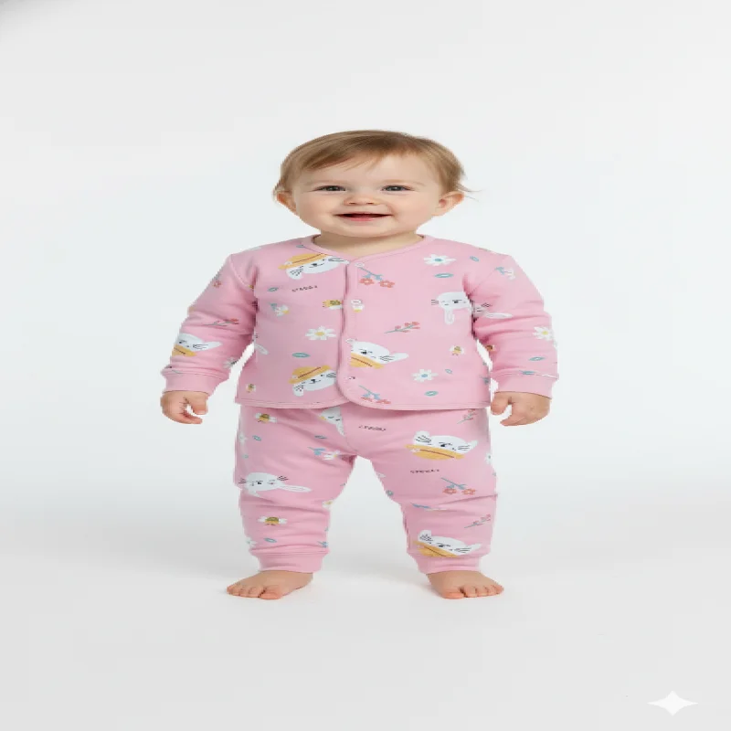 RABBIT imported baby set Smooth Cozy Fleece for winter wear