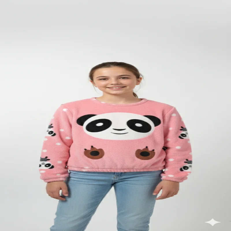 Girls Night Sweatshirt having fur for winter wear