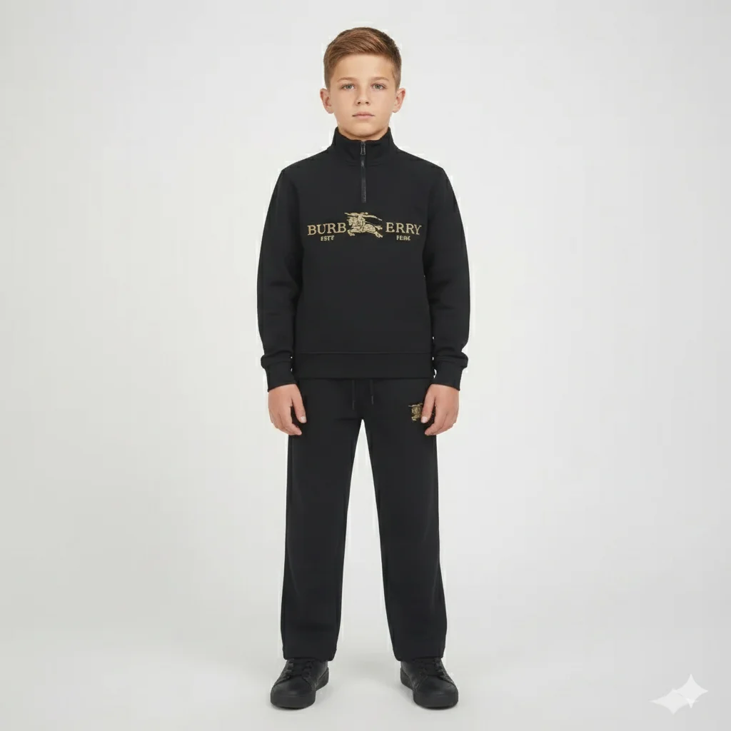 BURB ERRY boys set Terry cotton for Autumn wear 