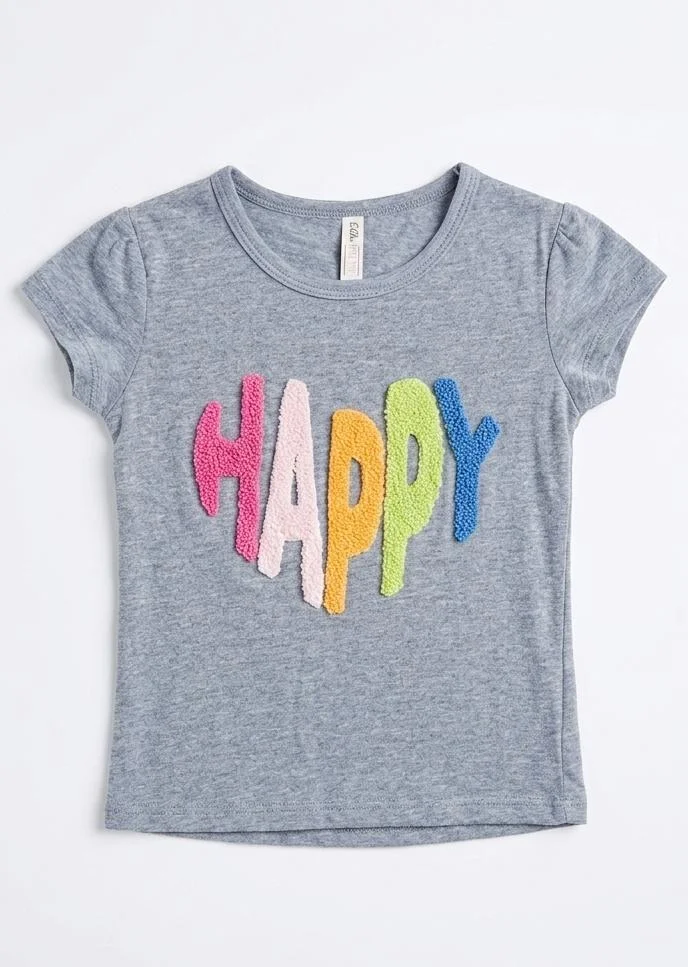 BLOOMING BUDS GIRLS ROUND SHORT SLEEVE FOR SUMMER WEAR