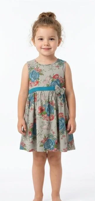 KIDLEY BOO COTTON PRINTED FROCK FOR SUMMER WEAR