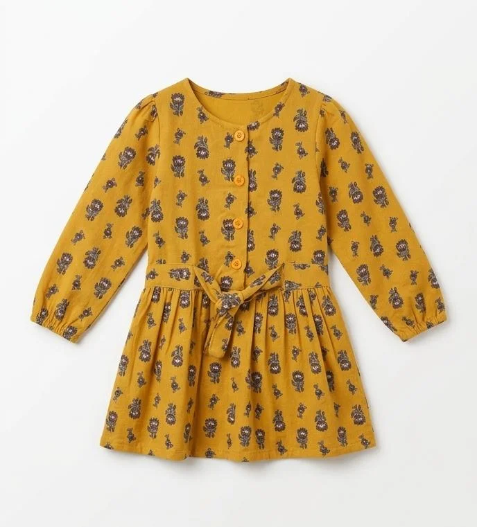 BABY/GIRLS LONG SLEEVED FROCK FOR SUMMER WEAR