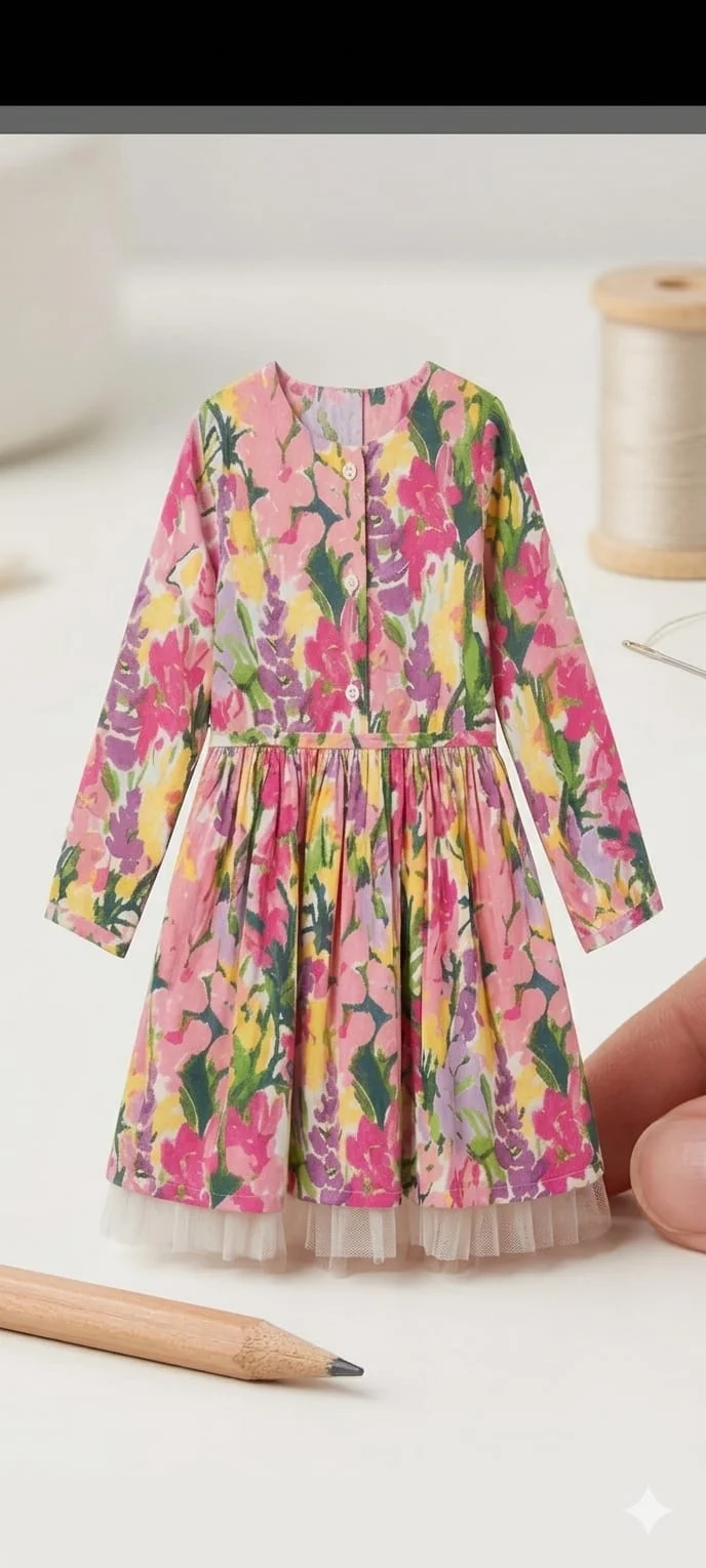 ROYAL CHERRY BABY/GIRLS SHORT SLEEVE FROCK FOR SUMMER WEAR