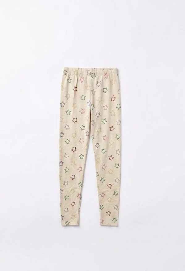 GIRLS PRINTED LEGGINGS COLOURFUL STAR PRINTED FOR SUMMER WEAR