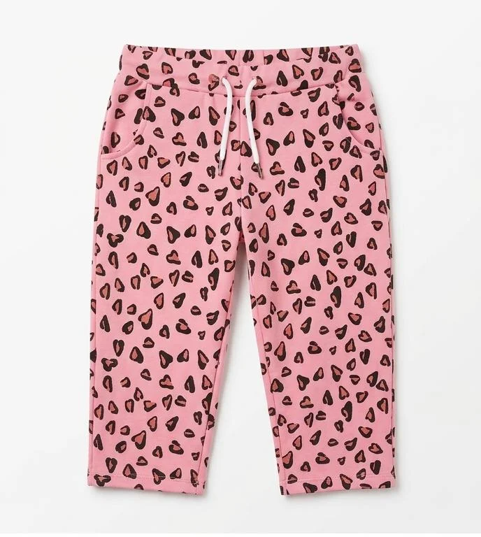 CATFISH GIRLS PINK PATTERNED TROUSERS FOR SUMMER WEAR
