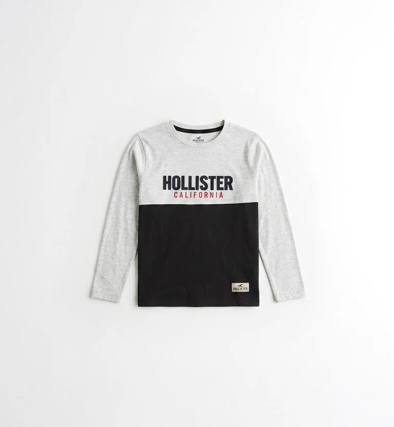 HOLLISTOR CALIFORNIA BOYS LONG SLEEVES T-SHIRT FOR SUMMER WEAR