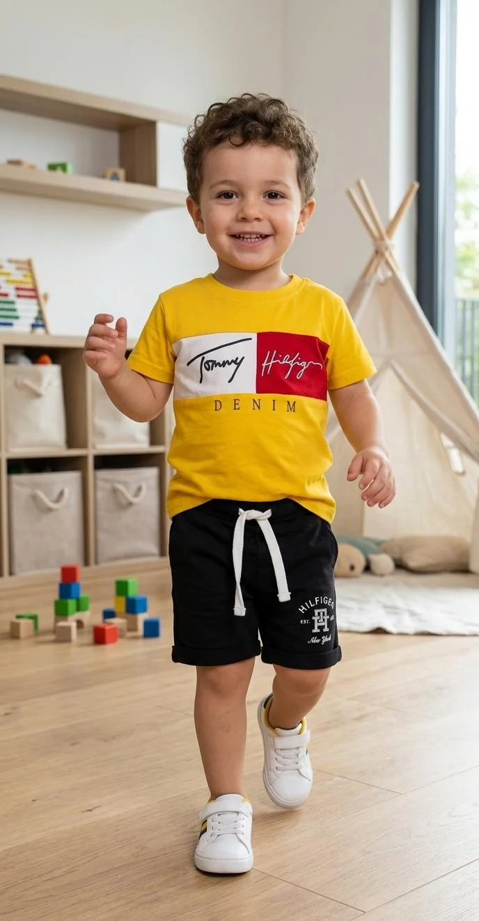TOMMY HILFIGER KIDS/BOYS DENIM SET FOR SUMMER WEAR