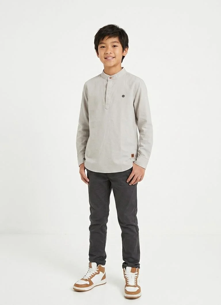 PMCXX BOYS MANDARIN COLLER SHIRT FOR SUMMER WEAR