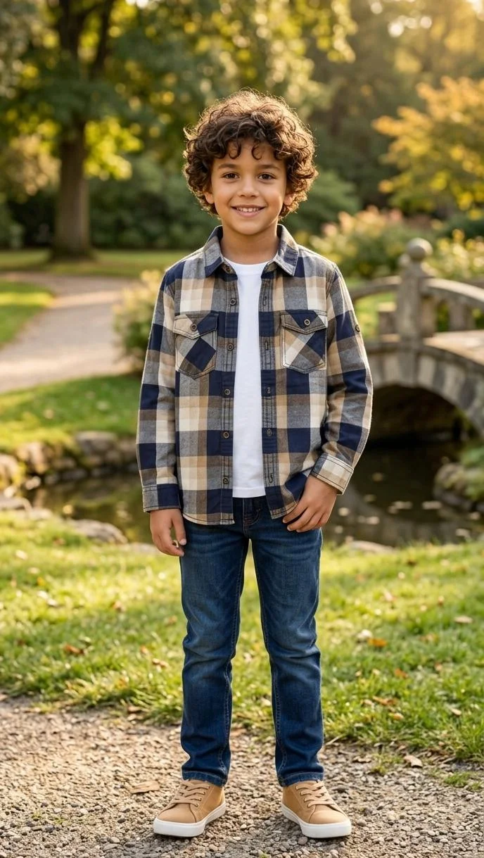 PMCXX BOYS BLUE COTTON CASUAL SHIRT FOR SUMMER WEAR