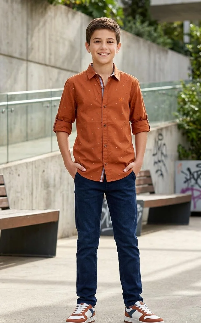 PMCXX BOYS PRINTED CASUAL SHIRT FOR SUMMER WEAR