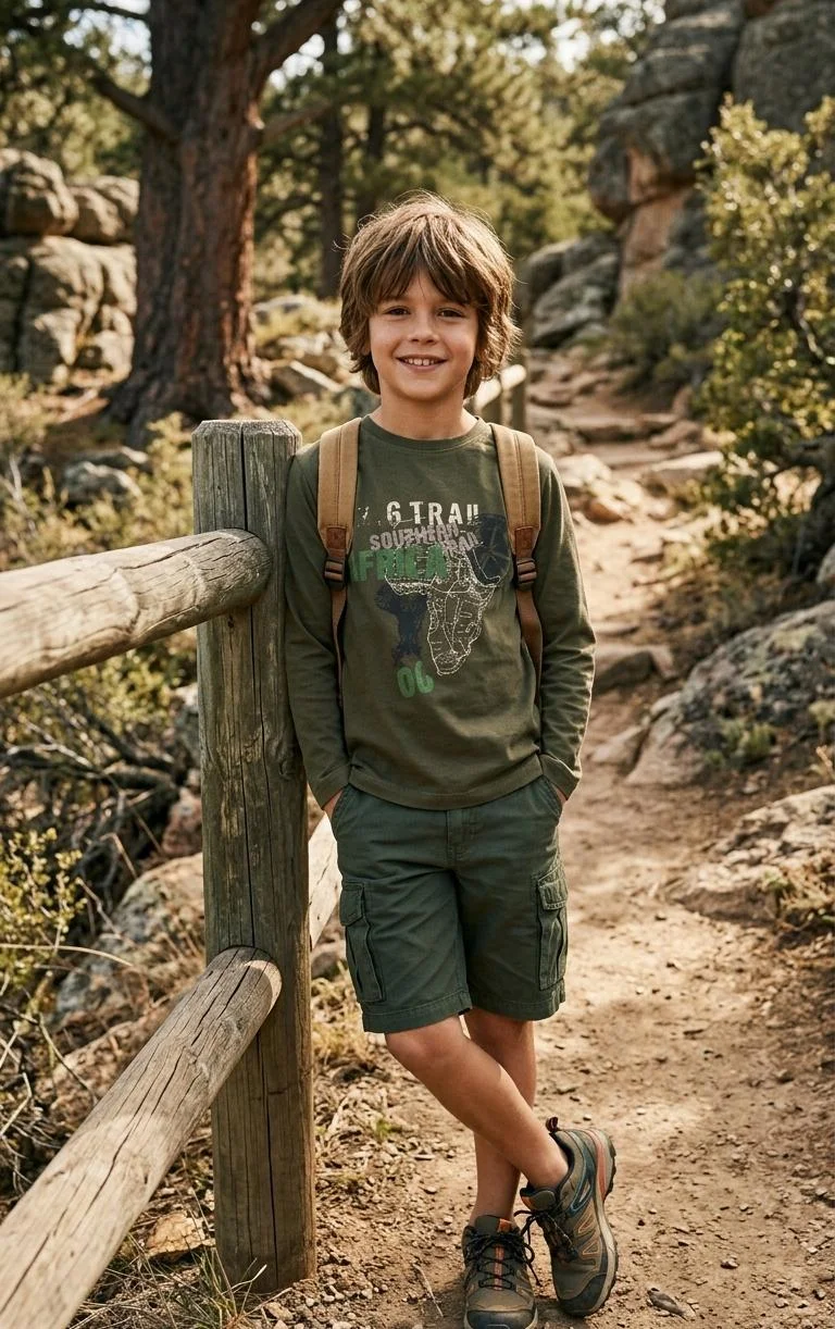 Z6 TRAIL BOYS GRAPHIC T-SHIRT FOR SUMMER WEAR