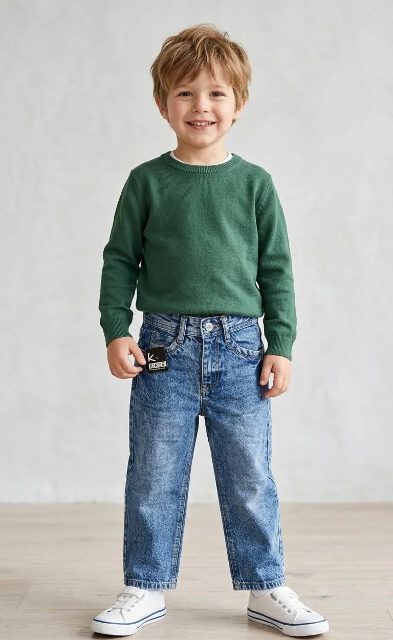 KILL'S BOYS CLASSICAL WASH DENIM JEANS FOR SUMMER WEAR