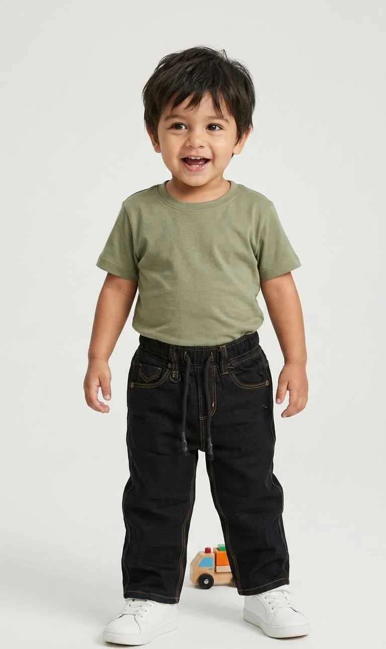 KILL'S KIDS STRAIGHT FIT BAGGY JEANS FOR SUMMER WEAR
