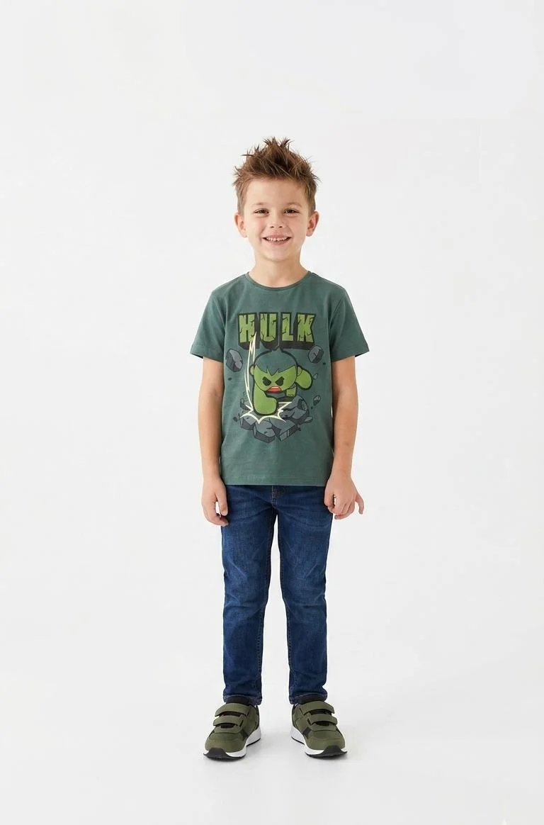 DISNEP BOYS PRINTED HUCK T-SHIRT FOR SUMMER WEAR