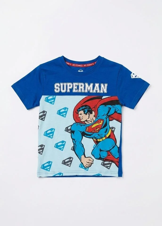 SUPERMAN BOYS CREW NECK T-SHIRT FOR SUMMER WEAR