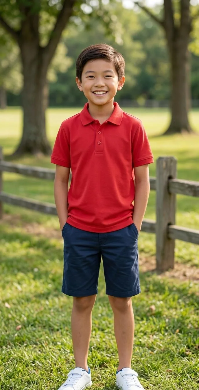 BOYS POLO BUTTONED COLLER T-SHIRT FOR SUMMER WEAR