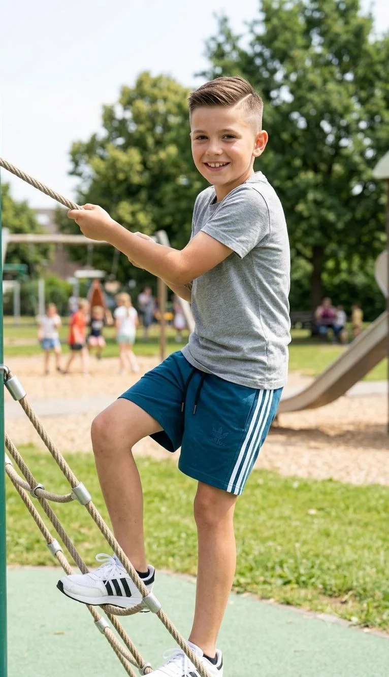 BOYS COTTON REGULAR FIT KNEE LENGTH SHORTS FOR SUMMER WEAR