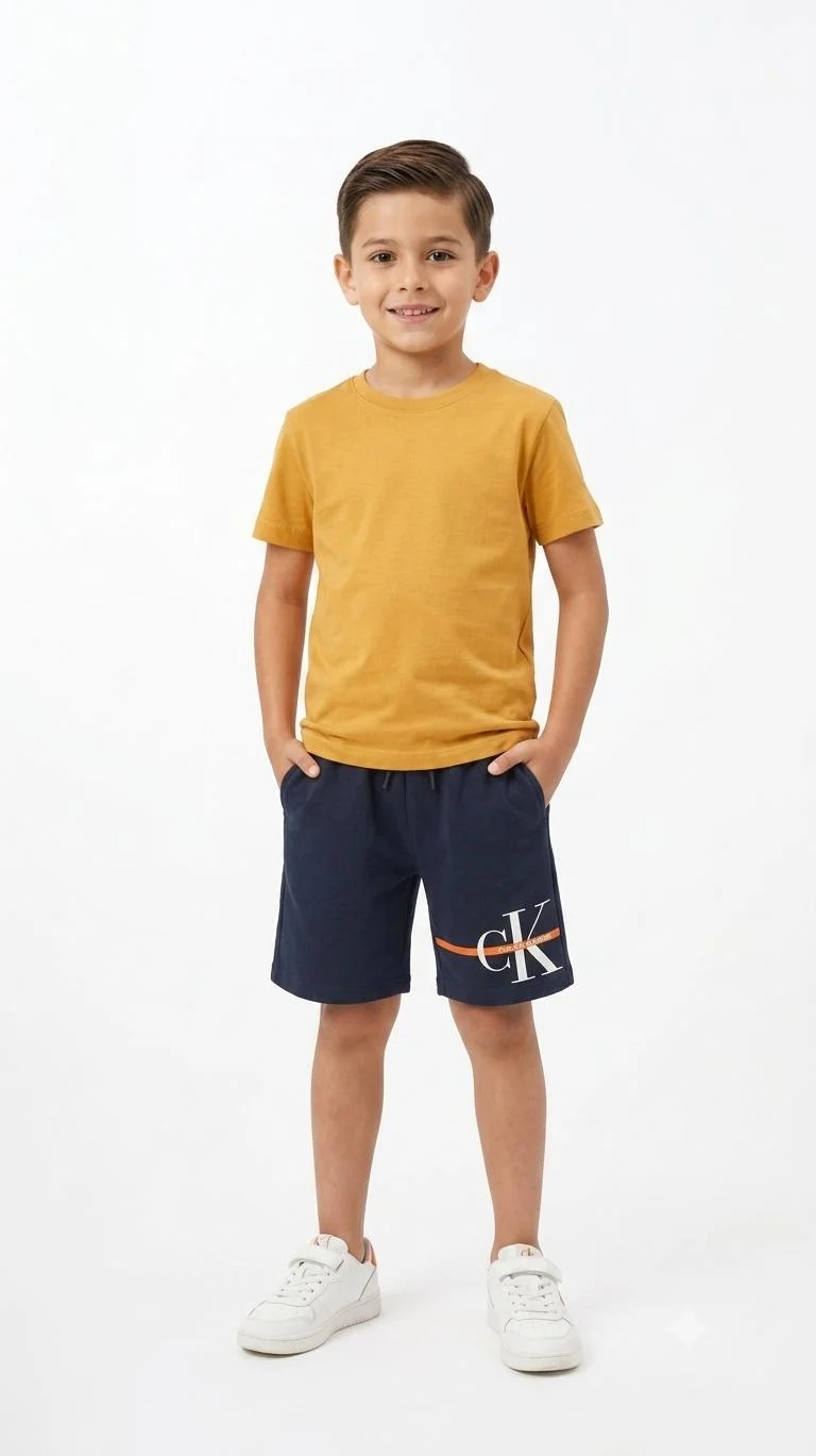 CK BOYS COTTON HOSEIRY PEINTED SHORTS FOR SUMMER WEAR