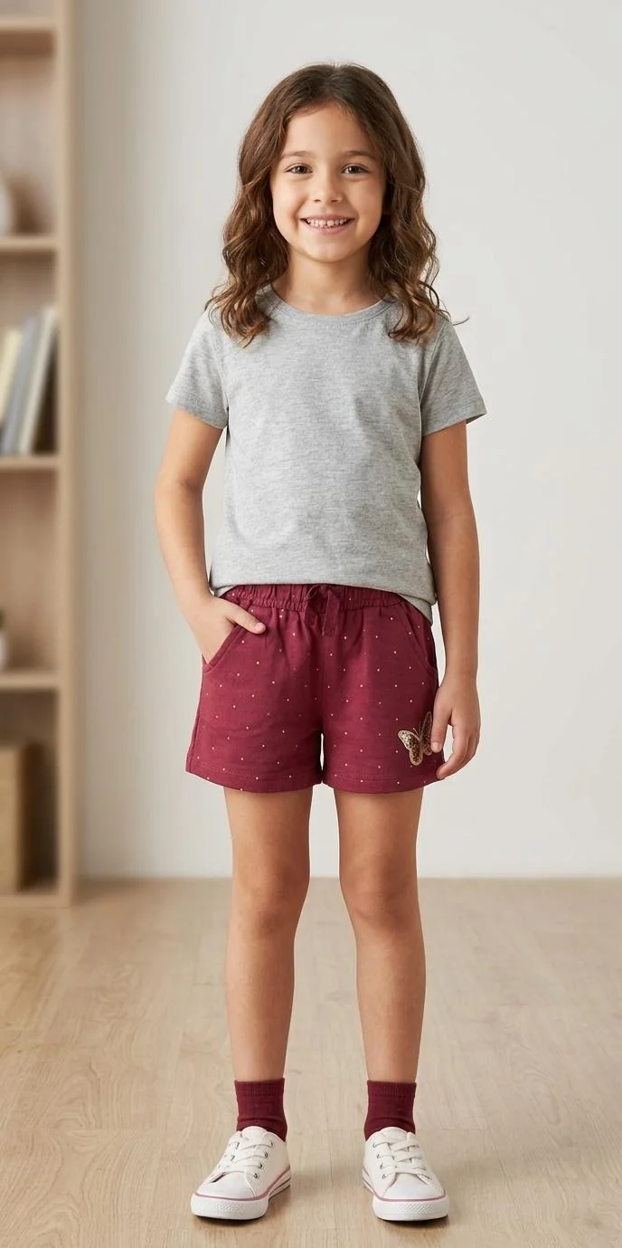 CATISH GIRLS GOOD QUALITY HOSIERY SHORTS FOR SUMMER WEAR