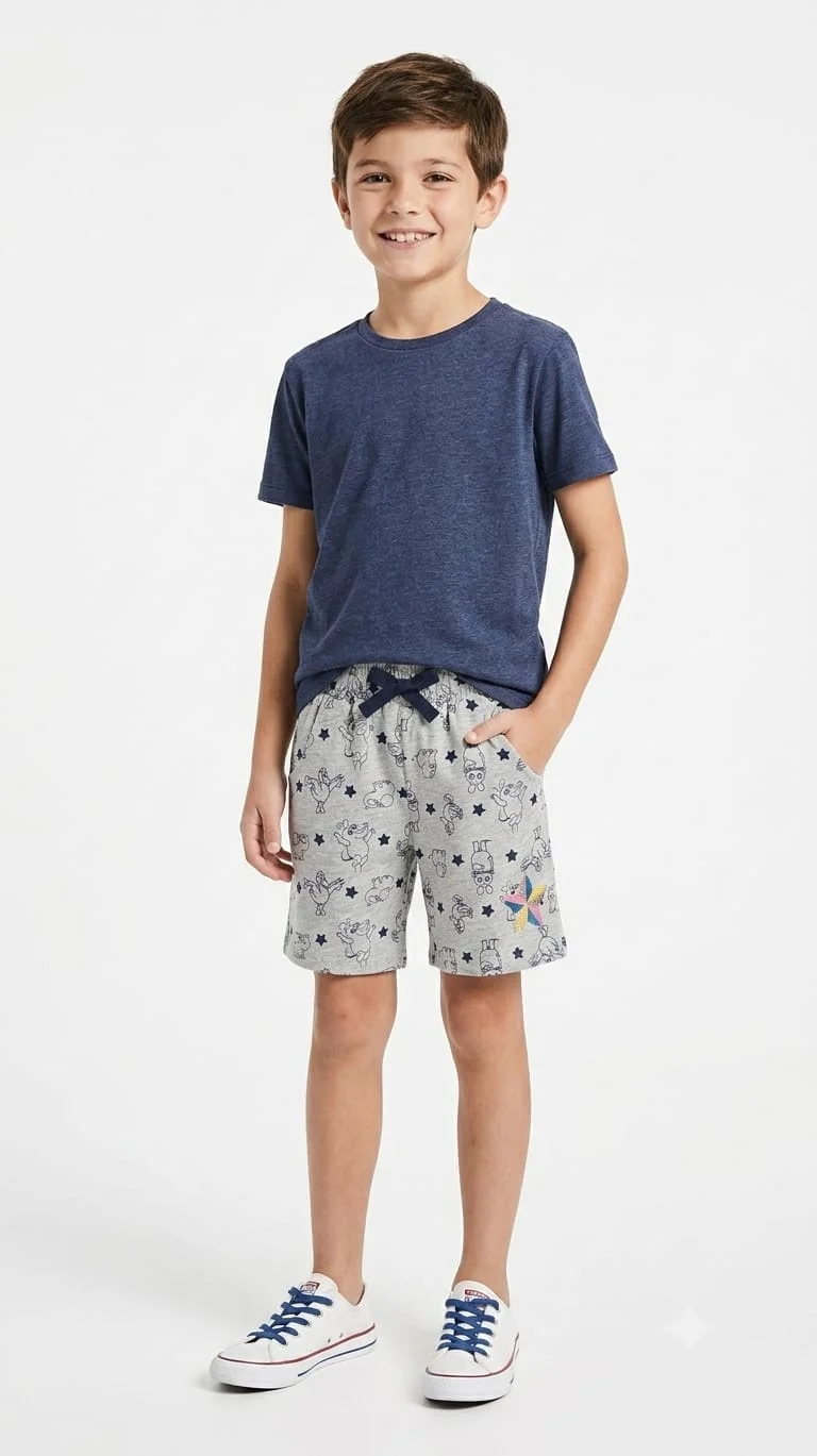 CATFISH KIDS WEAR PRINTED SHORTS FOR SUMMER WEAR