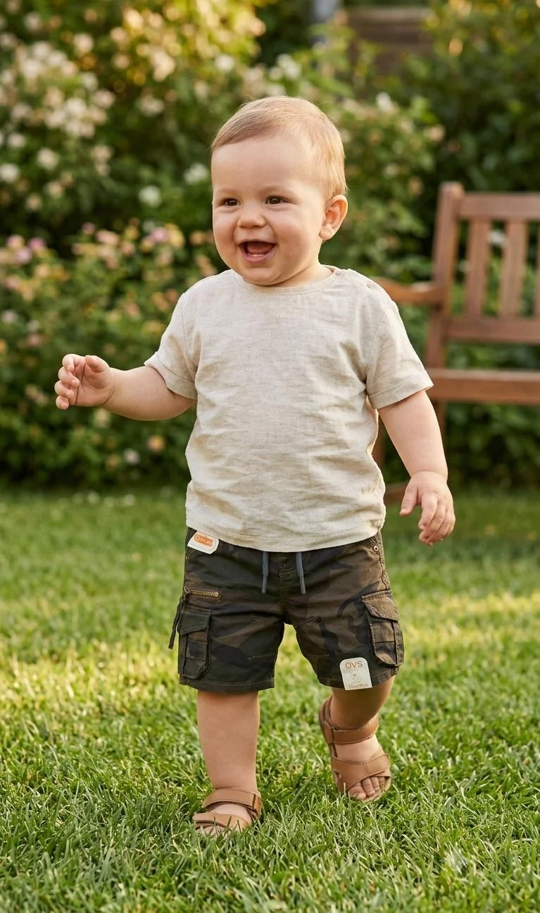 OVS KIDS ARMY CARGO SHORTS FOR SUMMER WEAR