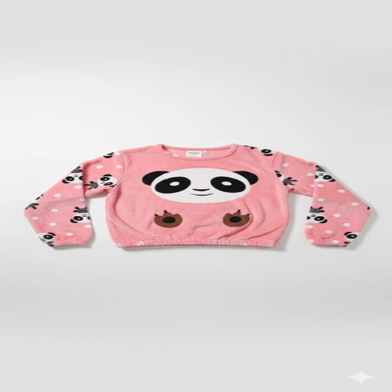 Girls Night Sweatshirt having fur for winter wear